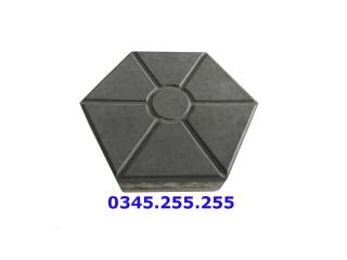 Gạch lục giác màu ghi đậm